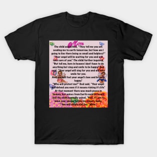 The best Mother’s Day gifts 2024 You will simply call her mom Beautiful poem about motherhood with angels T-Shirt